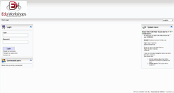 Desktop Screenshot of eduworkshops.efrontlearning.net