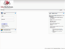 Tablet Screenshot of eduworkshops.efrontlearning.net